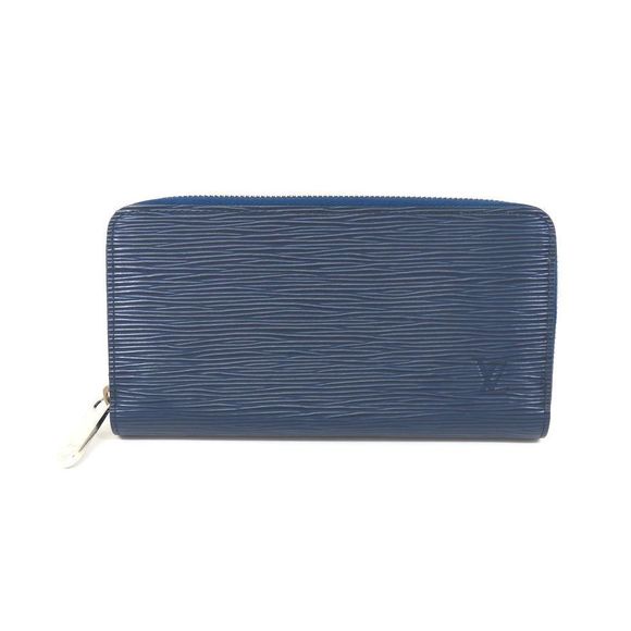 Louis Vuitton Wallet Blue Ikebukuro Indigo Zippy Epi - Picture 1 of 8